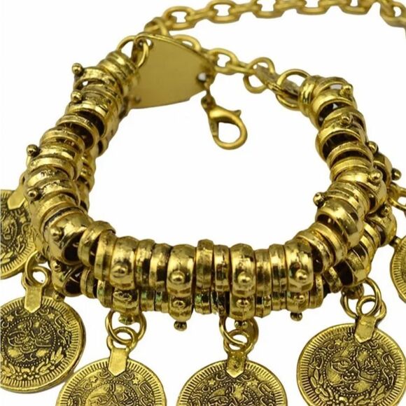 Thick bohemian moon child silver plated  Antalya braceletHave in gold & silver - Picture 8 of 8